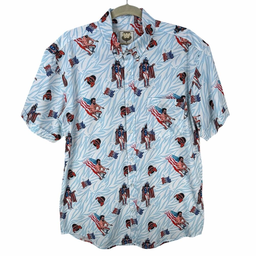 RSVLTS Macho Man Randy Savage Shirt Mens Large WWE Patriotic Wrestling